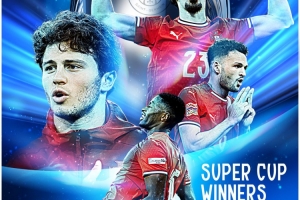 祝贺国脚夺欧超杯，葡萄牙官方晒海报：葡萄牙天才闪耀欧洲之巅✨